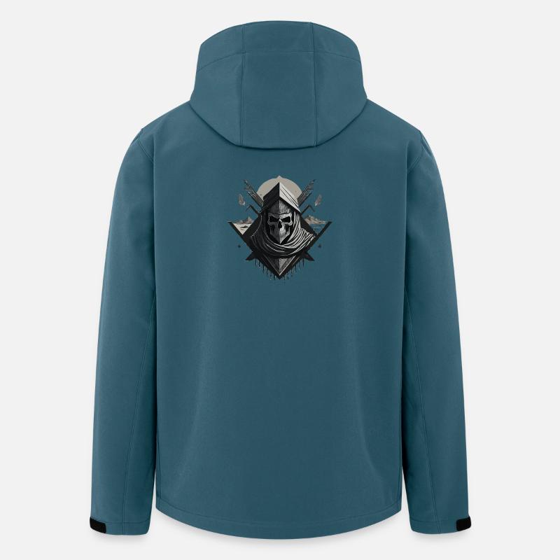 Wüstenverschleiertes Skelett - Recycelte Männer Softshell-Jacke von Stanley/Stella - Dunkles Petrol