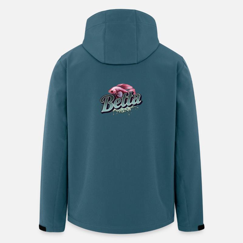 Poisson bêta - Poisson bêta - Veste softshell homme en polyester recyclé Stanley/Stella - bleu pétrole foncé