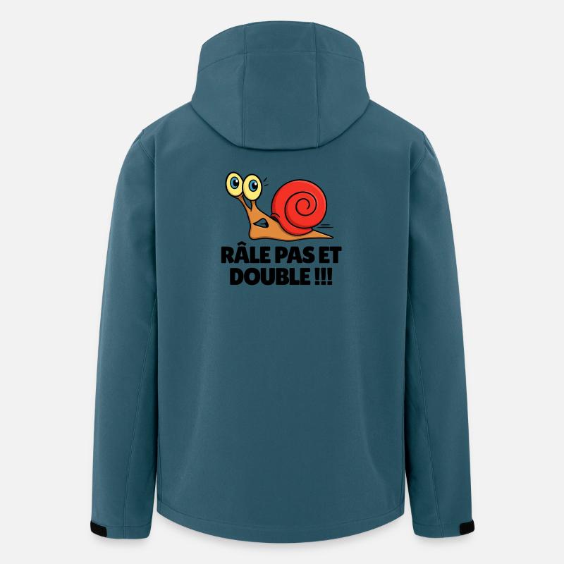 Schritt-Stöhnen und Doppel - Recycelte Männer Softshell-Jacke von Stanley/Stella - Dunkles Petrol