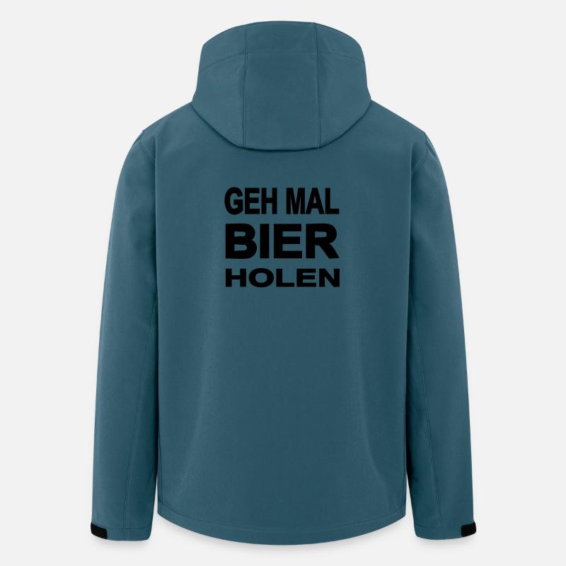 Bier - Recycelte Männer Softshell-Jacke von Stanley/Stella - Dunkles Petrol