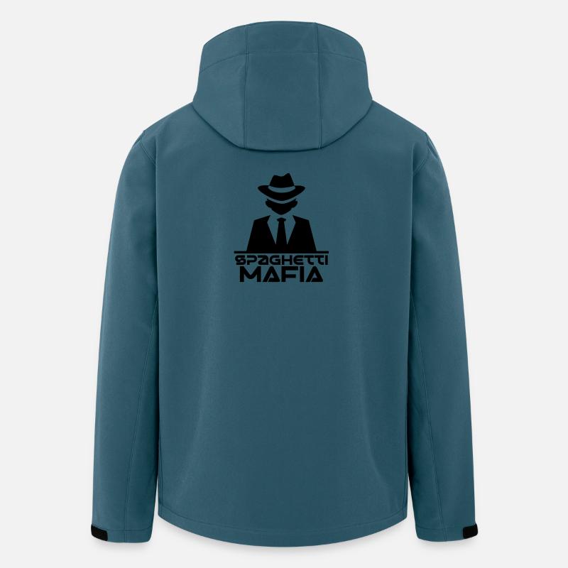Spaghetti Mafia - Recycelte Männer Softshell-Jacke von Stanley/Stella - Dunkles Petrol