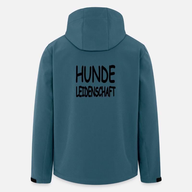 Hunde - Recycelte Männer Softshell-Jacke von Stanley/Stella - Dunkles Petrol