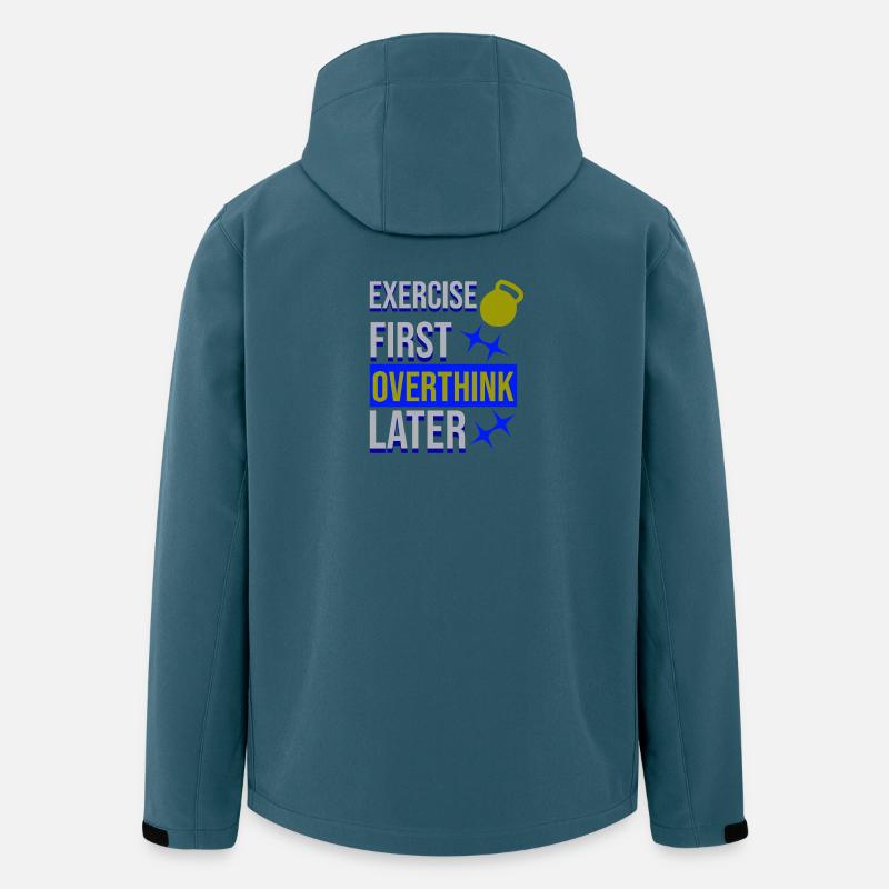 Exercise First, Overthink Later T-shirt - Men’s Recycled Softshell Jacket by Stanley/Stella - stargazer
