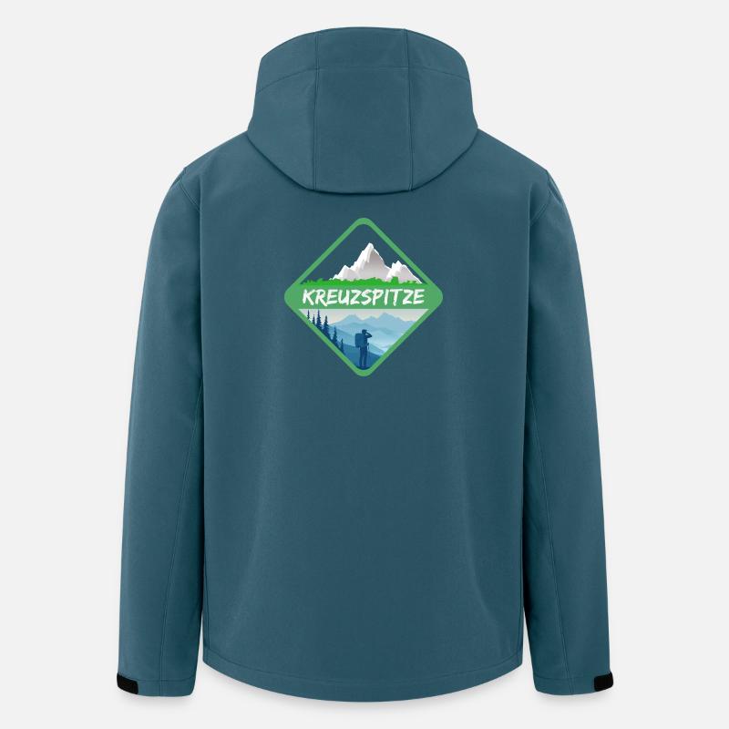 Mountains Kreuzspitze - Recycelte Männer Softshell-Jacke von Stanley/Stella - Dunkles Petrol