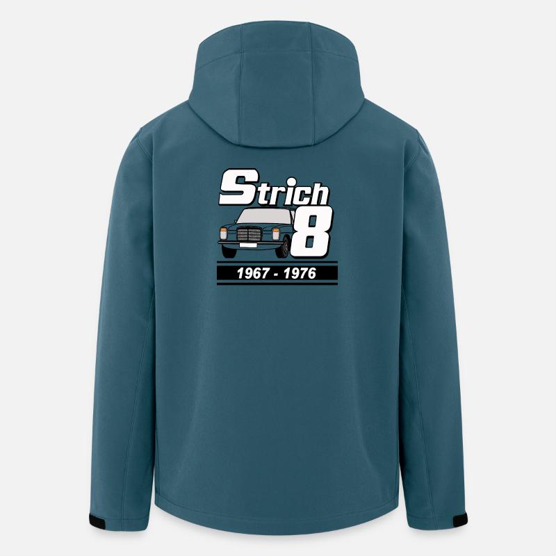 Strich 8 , W115 Kult - Recycelte Männer Softshell-Jacke von Stanley/Stella - Dunkles Petrol