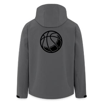 Basketball Ball - Men’s Recycled Softshell Jacket by Stanley/Stella - stargazer - Back - AI Model Male 185 light (185cm)