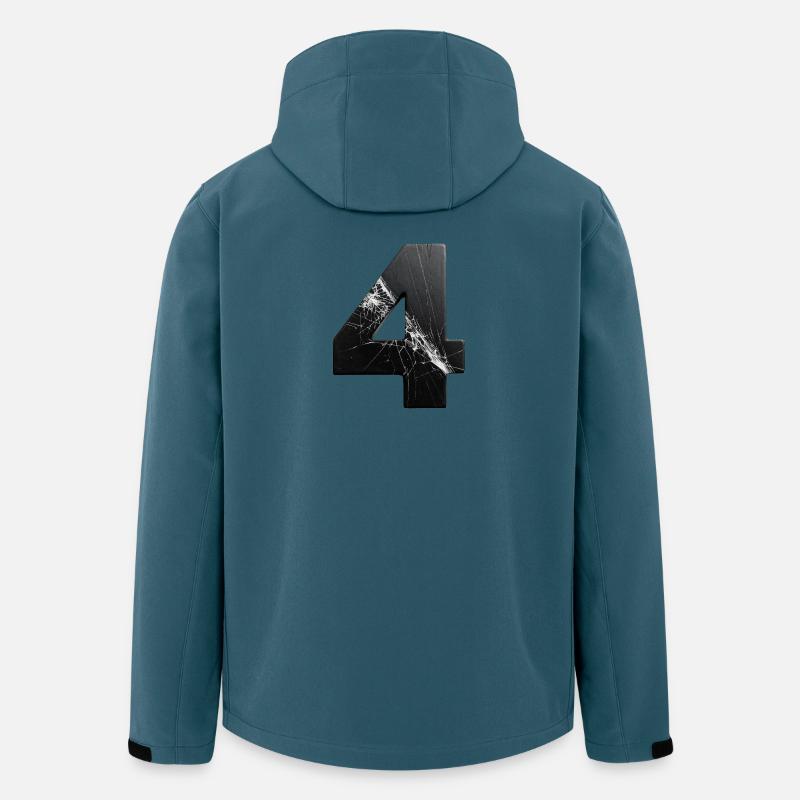 Zerbrochene Vier Muster - Recycelte Männer Softshell-Jacke von Stanley/Stella - Dunkles Petrol