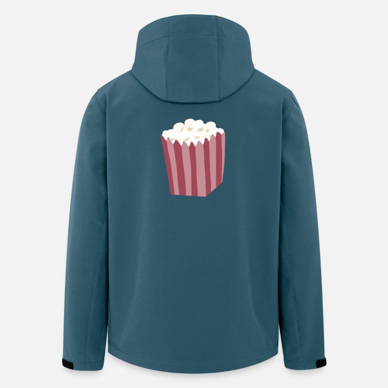 Popcornbox-Illustration - Recycelte Männer Softshell-Jacke von Stanley/Stella - Dunkles Petrol