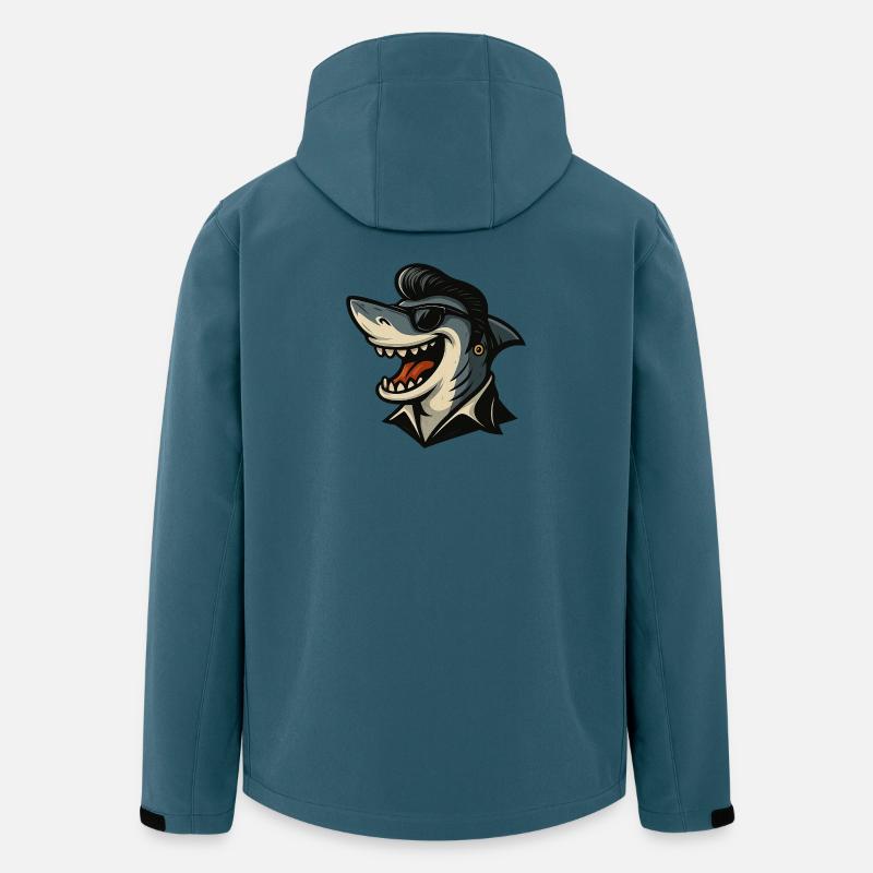 Hai mit Style - Recycelte Männer Softshell-Jacke von Stanley/Stella - Dunkles Petrol