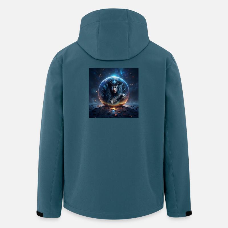 Eiskönigin in Stardome - Recycelte Männer Softshell-Jacke von Stanley/Stella - Dunkles Petrol