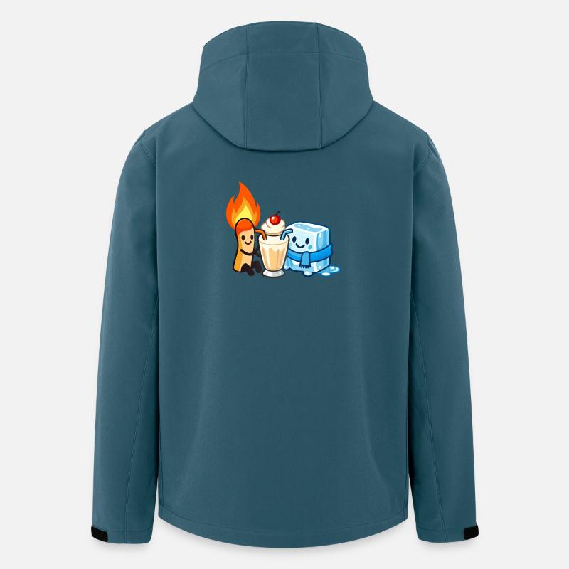 Gegensätze schlürfen zusammen - Recycelte Männer Softshell-Jacke von Stanley/Stella - Dunkles Petrol