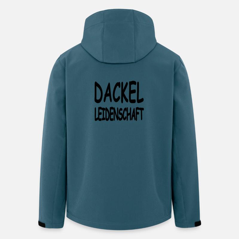 Dackel - Recycelte Männer Softshell-Jacke von Stanley/Stella - Dunkles Petrol