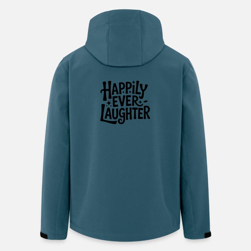 Happily ever laughter - Recycelte Männer Softshell-Jacke von Stanley/Stella - Dunkles Petrol