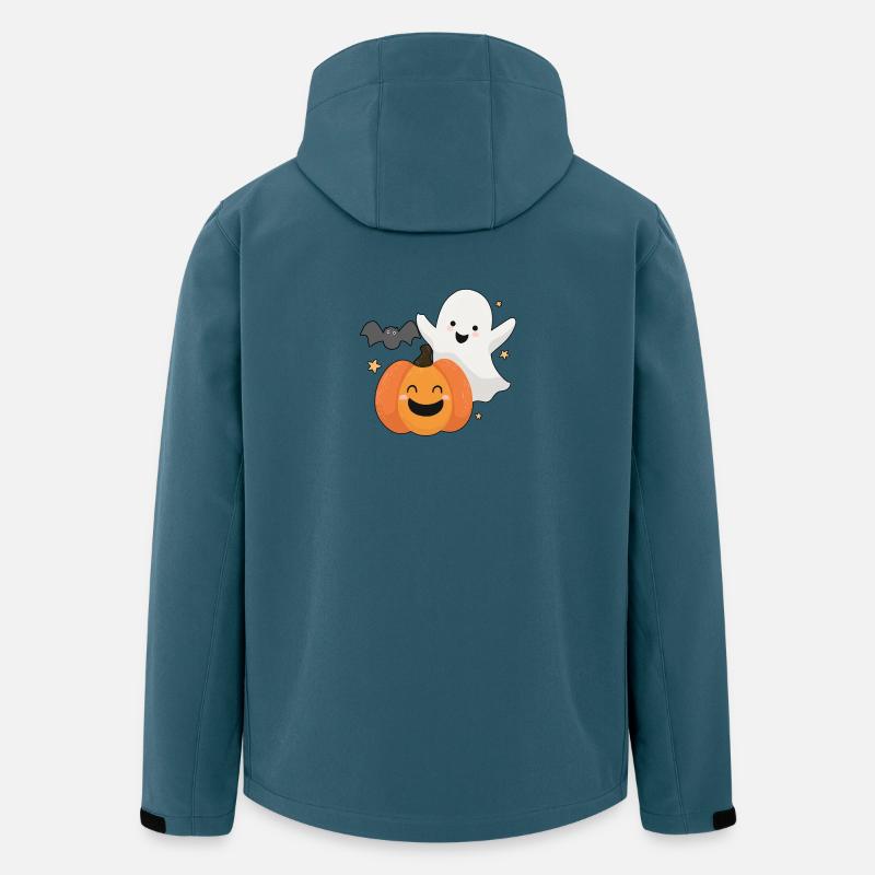 Fun ghost, pumpkin and bat - Men’s Recycled Softshell Jacket by Stanley/Stella - stargazer