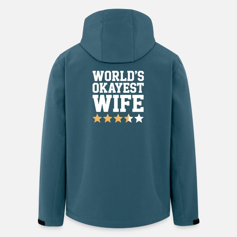 Die beste Ehefrau der Welt - Recycelte Männer Softshell-Jacke von Stanley/Stella - Dunkles Petrol