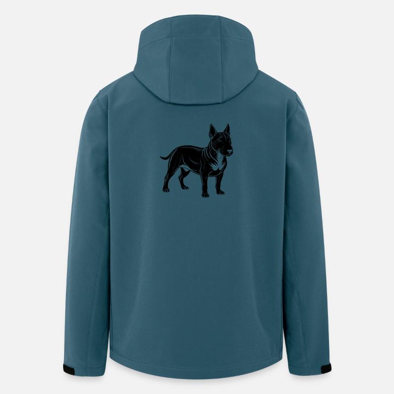 Bullterrier - Recycelte Männer Softshell-Jacke von Stanley/Stella - Dunkles Petrol