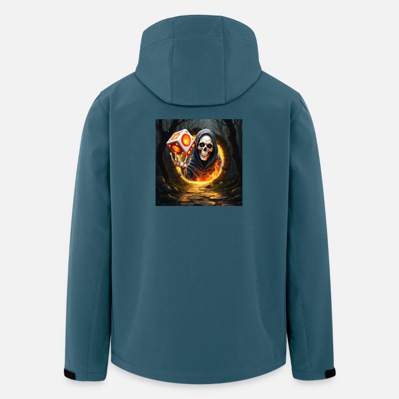 Tod und Feuerwürfel - Recycelte Männer Softshell-Jacke von Stanley/Stella - Dunkles Petrol