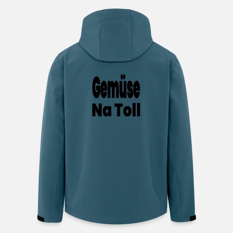 Gemüse - Recycelte Männer Softshell-Jacke von Stanley/Stella - Dunkles Petrol