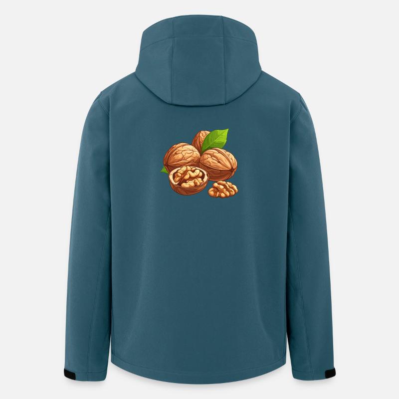 Walnüsse - Recycelte Männer Softshell-Jacke von Stanley/Stella - Dunkles Petrol