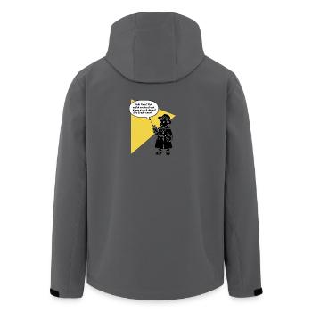 Hallo Tante - Abholen? Dein Bruder nervt lustig - Recycelte Männer Softshell-Jacke von Stanley/Stella - Dunkles Petrol - Hinten - AI Model Male 185 light (185cm)