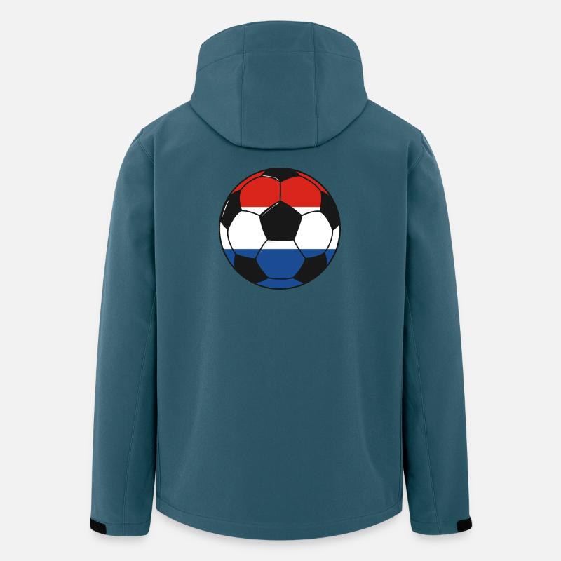 Football_team_Netherlands - Recycelte Männer Softshell-Jacke von Stanley/Stella - Dunkles Petrol