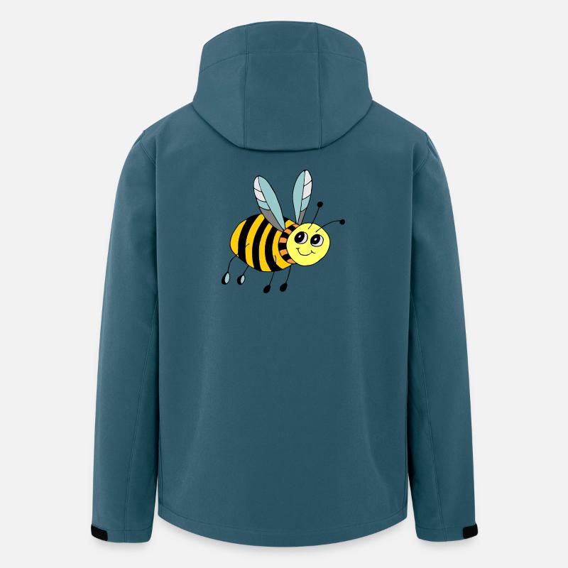 Insekter - Softshelljakke herre i resirkulert polyester Discoverer Stanley/Stella - mørk petroleum