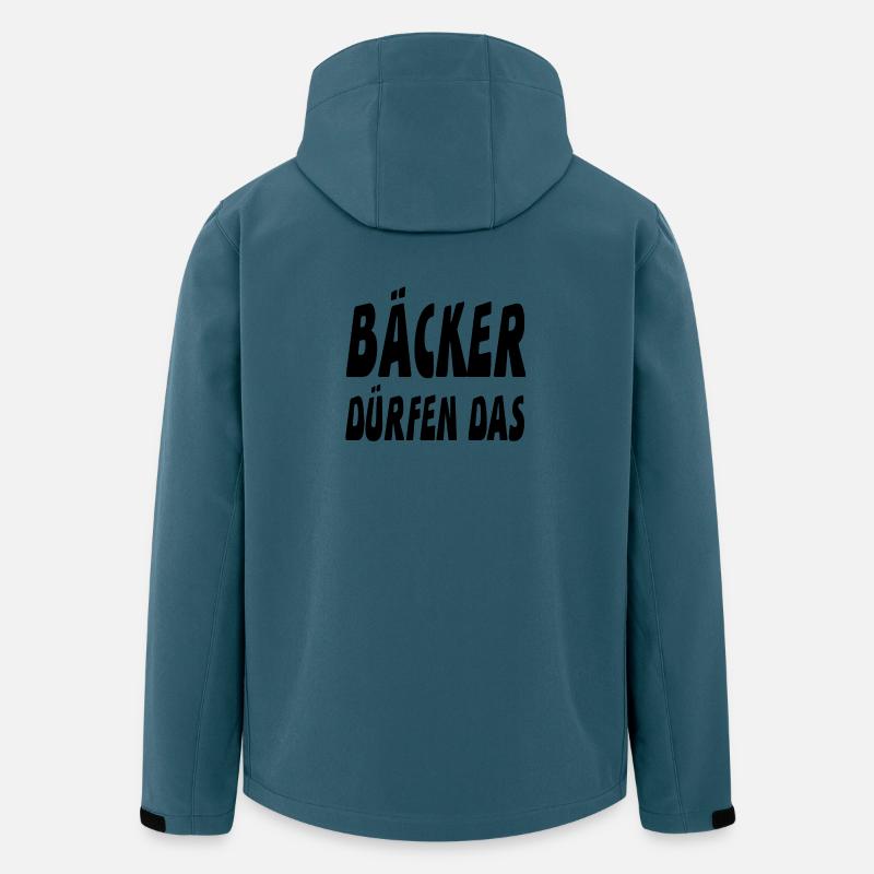 Bäcker - Recycelte Männer Softshell-Jacke Discoverer von Stanley/Stella - Dunkles Petrol