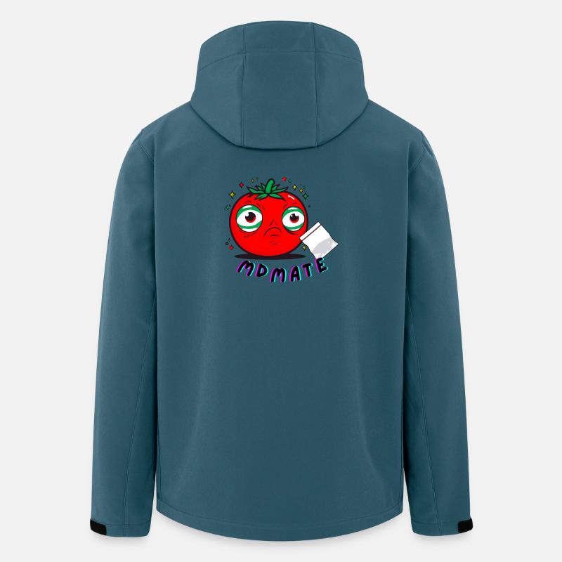 MDMATE - Tomate mit Kick - Recycelte Männer Softshell-Jacke von Stanley/Stella - Dunkles Petrol