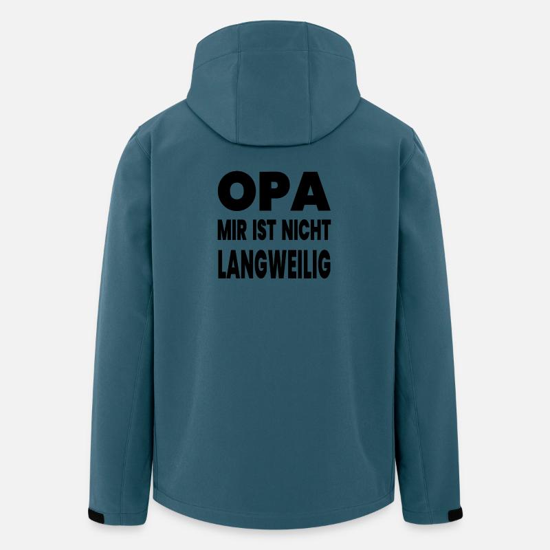Opa - Recycelte Männer Softshell-Jacke von Stanley/Stella - Dunkles Petrol