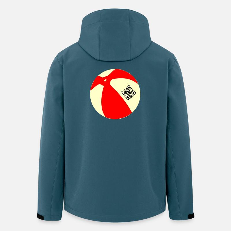 Ball QR - Recycelte Männer Softshell-Jacke von Stanley/Stella - Dunkles Petrol