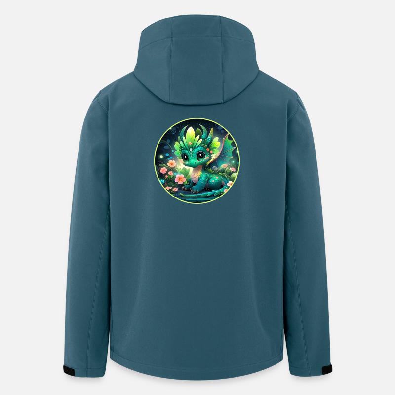 Dragon Cub in the Rainforest - Men’s Recycled Softshell Jacket by Stanley/Stella - stargazer