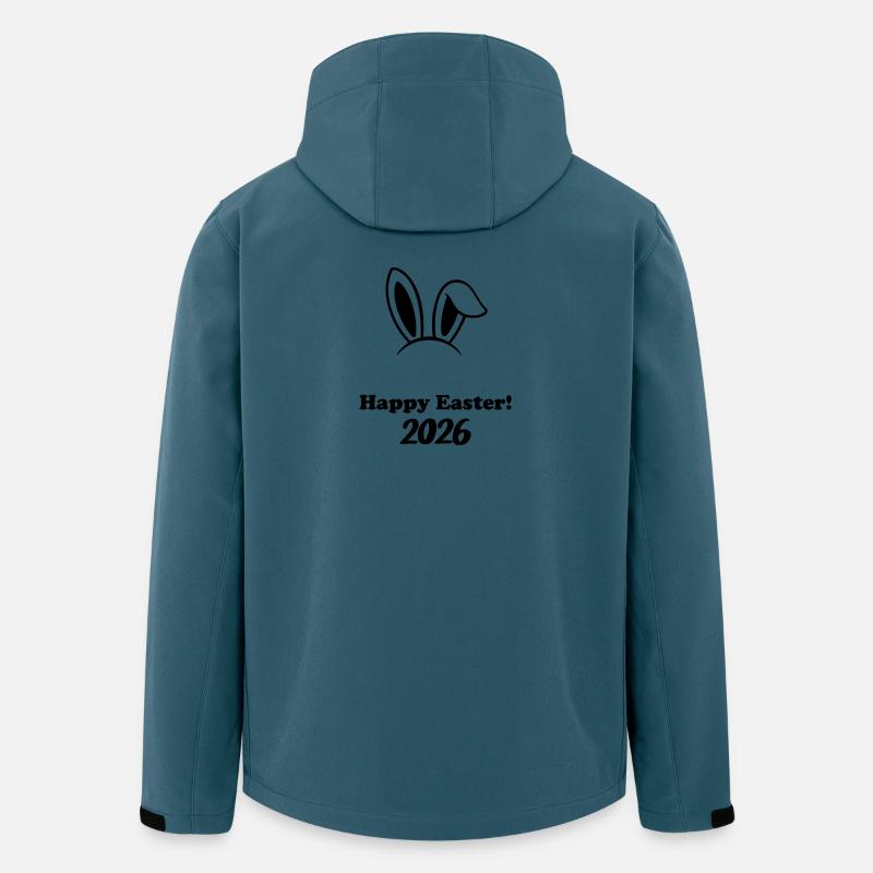 Happy Easter 2026 - Easter Bunny Design - Men’s Recycled Softshell Jacket by Stanley/Stella - stargazer