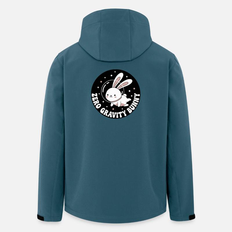 Schwerelosigkeits-Hase - Recycelte Männer Softshell-Jacke von Stanley/Stella - Dunkles Petrol