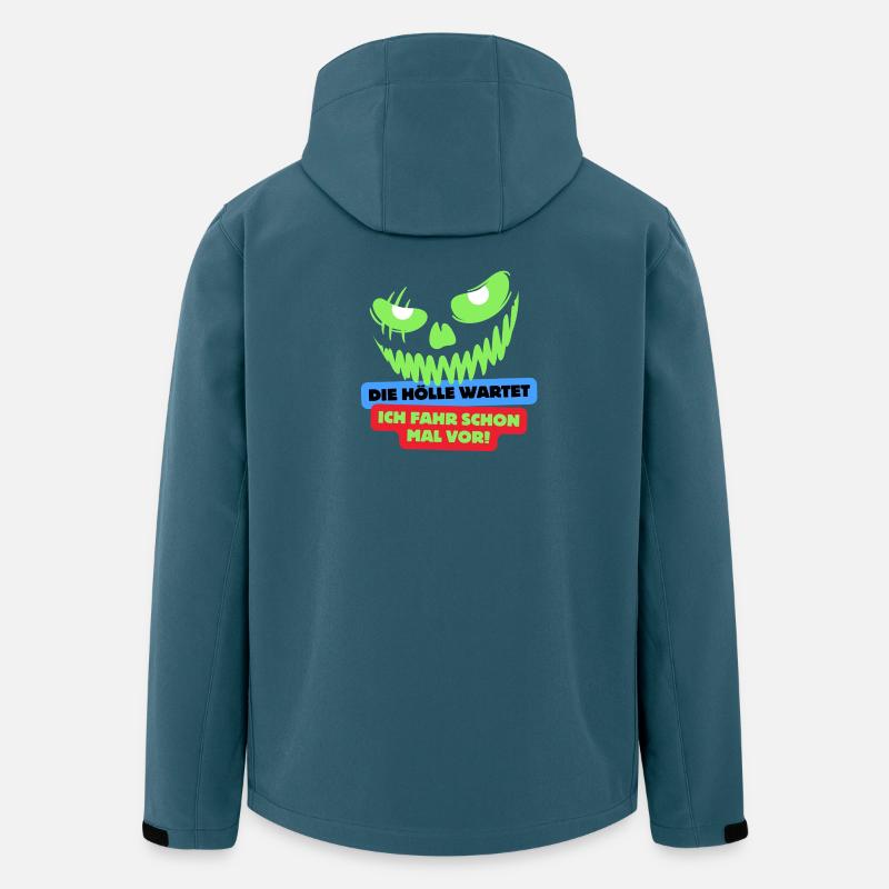 Biker - Recycelte Männer Softshell-Jacke von Stanley/Stella - Dunkles Petrol