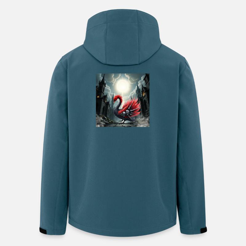 Gotischer Phönix mit Totenköpfen - Recycelte Männer Softshell-Jacke von Stanley/Stella - Dunkles Petrol