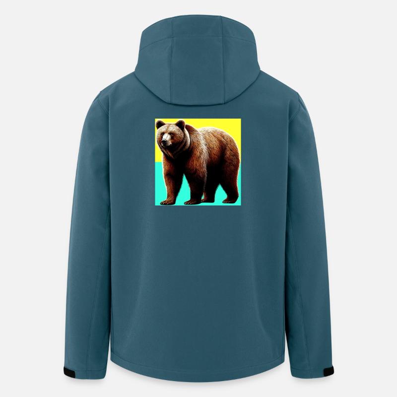 Bär - Recycelte Männer Softshell-Jacke von Stanley/Stella - Dunkles Petrol