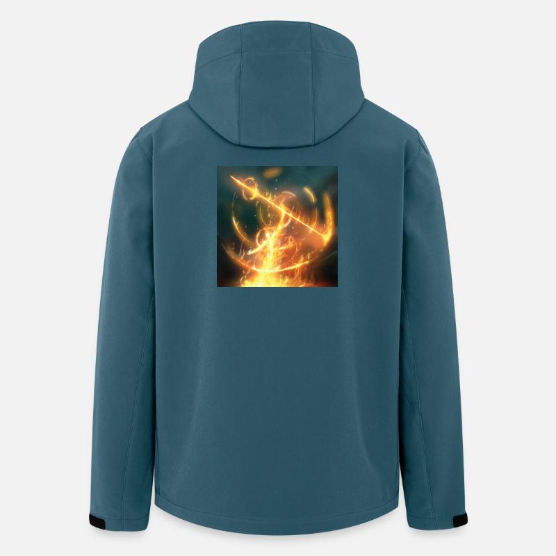 Fire Spear - Recycelte Männer Softshell-Jacke Discoverer von Stanley/Stella - Dunkles Petrol