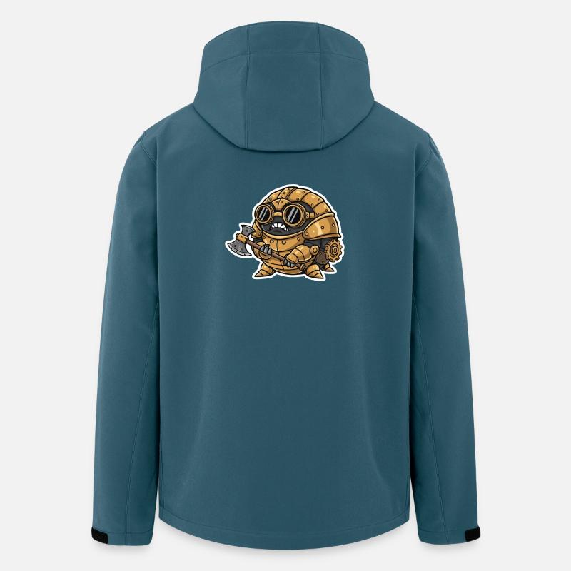 Sowbug Krieger Steampunk Axt Kupferrüstung - Recycelte Männer Softshell-Jacke von Stanley/Stella - Dunkles Petrol