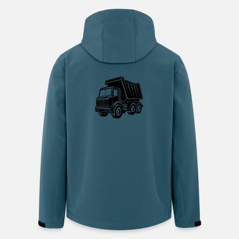 Kipper - Recycelte Männer Softshell-Jacke Discoverer von Stanley/Stella - Dunkles Petrol