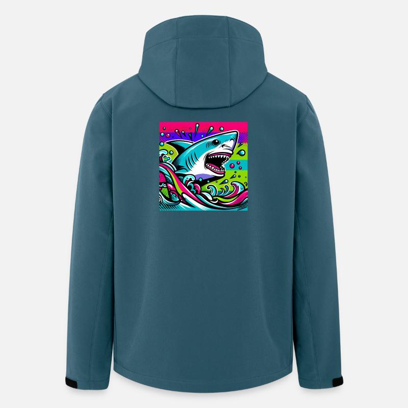 Hai - Recycelte Männer Softshell-Jacke von Stanley/Stella - Dunkles Petrol