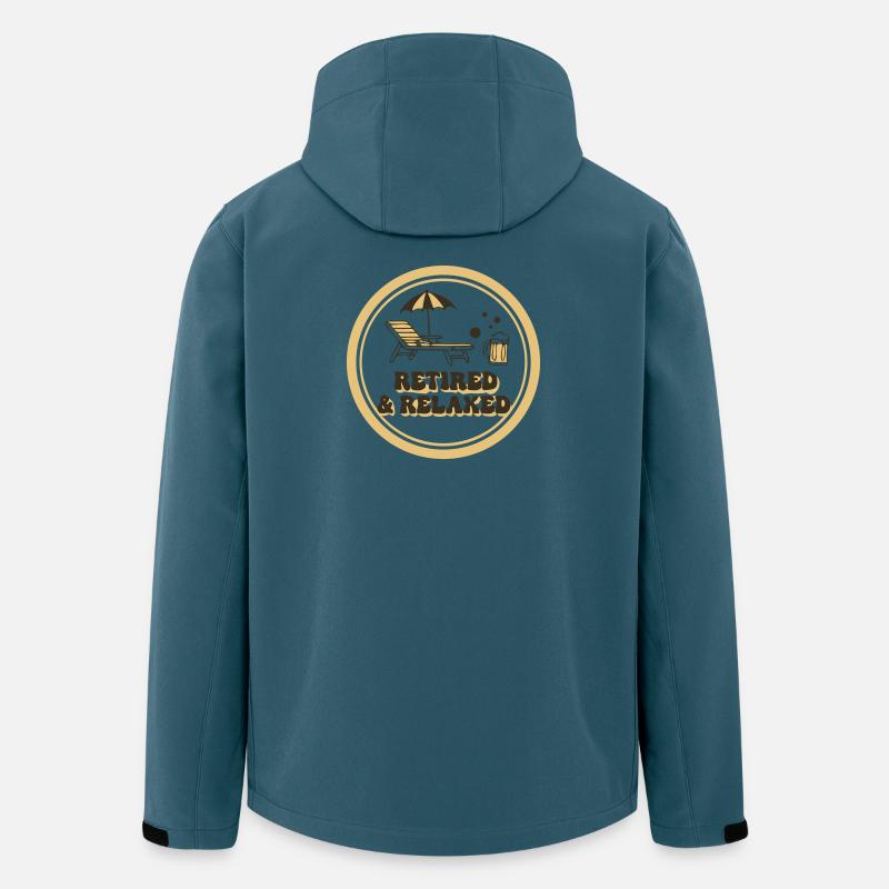 Stolzer Retired Relaxed Rentner - Recycelte Männer Softshell-Jacke von Stanley/Stella - Dunkles Petrol