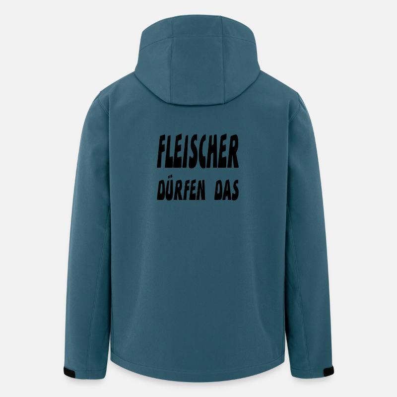 Fleischer - Recycelte Männer Softshell-Jacke von Stanley/Stella - Dunkles Petrol