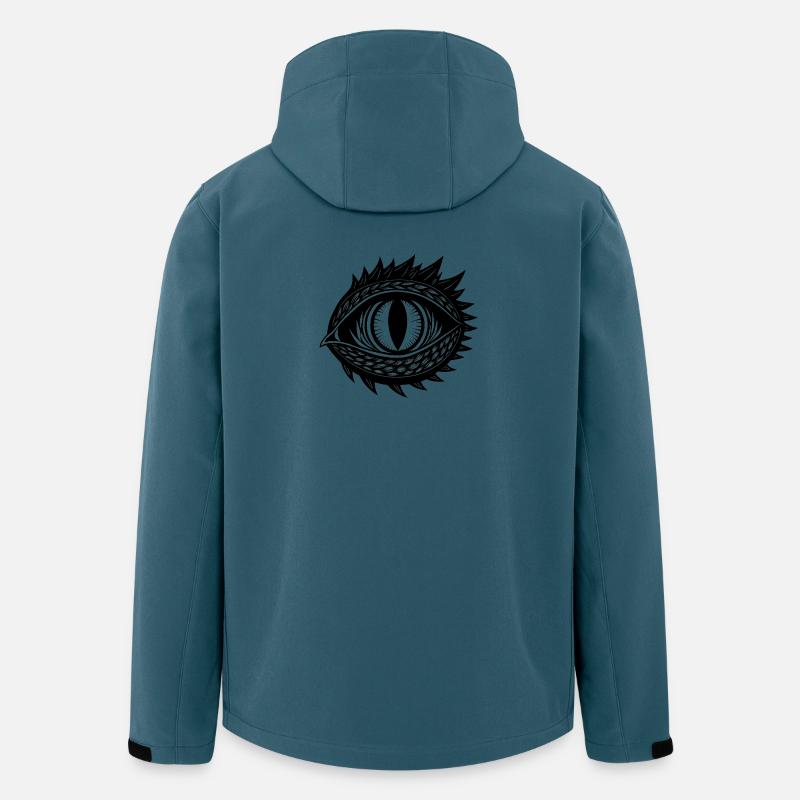 Drachenauge - Recycelte Männer Softshell-Jacke von Stanley/Stella - Dunkles Petrol