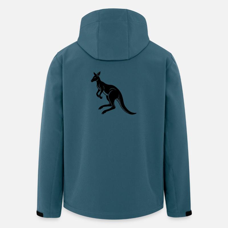 Känguru-Springen - Recycelte Männer Softshell-Jacke von Stanley/Stella - Dunkles Petrol