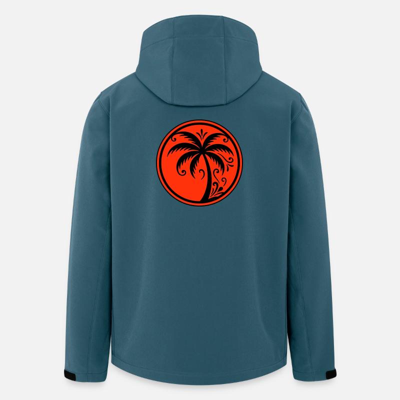 Palm tree icon beach - Men’s Recycled Softshell Jacket by Stanley/Stella - stargazer