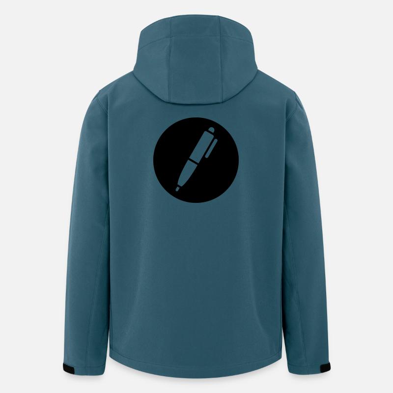 Stift, Kugelschreiber - Recycelte Männer Softshell-Jacke von Stanley/Stella - Dunkles Petrol