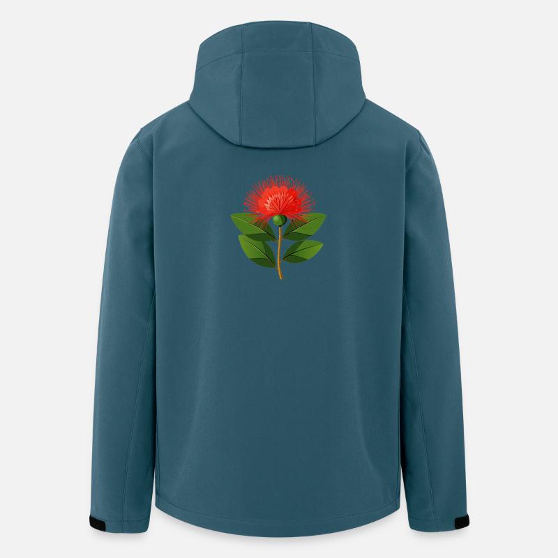 Pohutukawa-Blume - Recycelte Männer Softshell-Jacke von Stanley/Stella - Dunkles Petrol