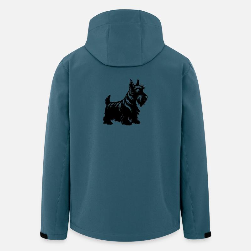 Scottish Terrier Dog - Recycelte Männer Softshell-Jacke von Stanley/Stella - Dunkles Petrol
