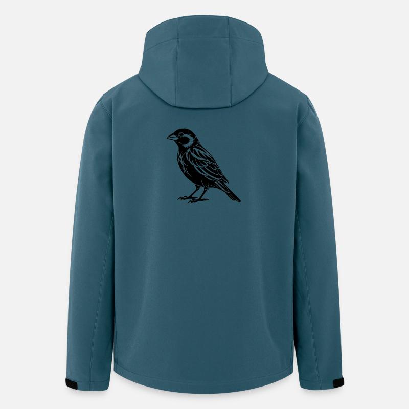 Spatz - Recycelte Männer Softshell-Jacke von Stanley/Stella - Dunkles Petrol