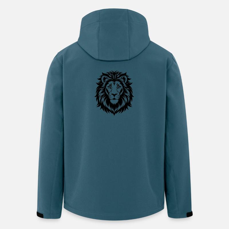 Löwenkopf - Recycelte Männer Softshell-Jacke von Stanley/Stella - Dunkles Petrol
